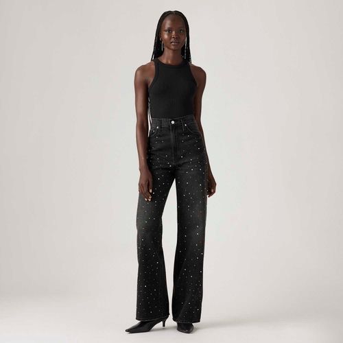 Calça Jeans Levi's® Ribcage Wide Leg Preta