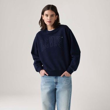 Moletom Levi's® Graphic Heritage Crew Azul Marinho