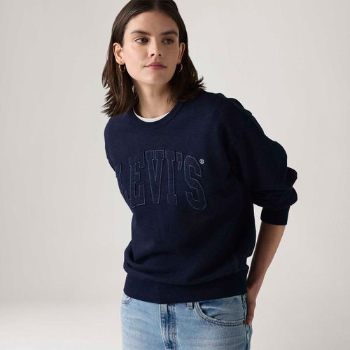 Moletom Levi's® Graphic Heritage Crew Azul Marinho