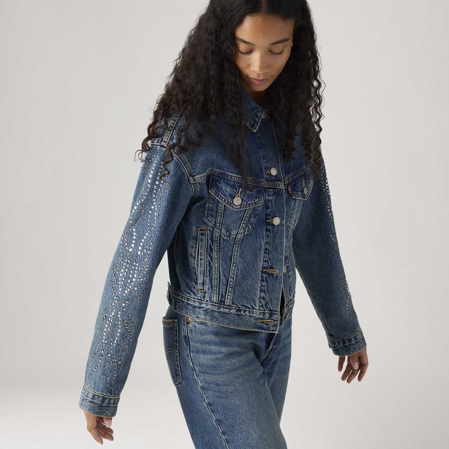 Jaqueta Jeans Levi's® 90's Shrunken Trucker Lavagem Média - Levi's