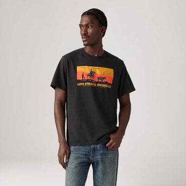 Camiseta Levi's® Relaxed Preta Manga Curta