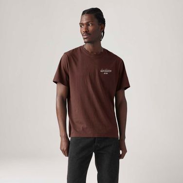 Camiseta Levi's® Relaxed Marrom Manga Curta