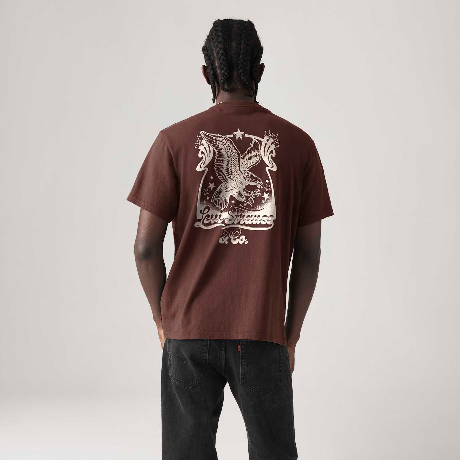 Camiseta Levi's® Relaxed Marrom Manga Curta - Levi's® Brasil