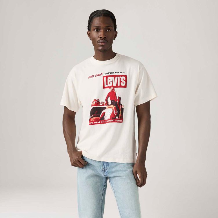 Camiseta Levi's® Red Tab Vintage Azul Manga Curta - Levi's® Brasil