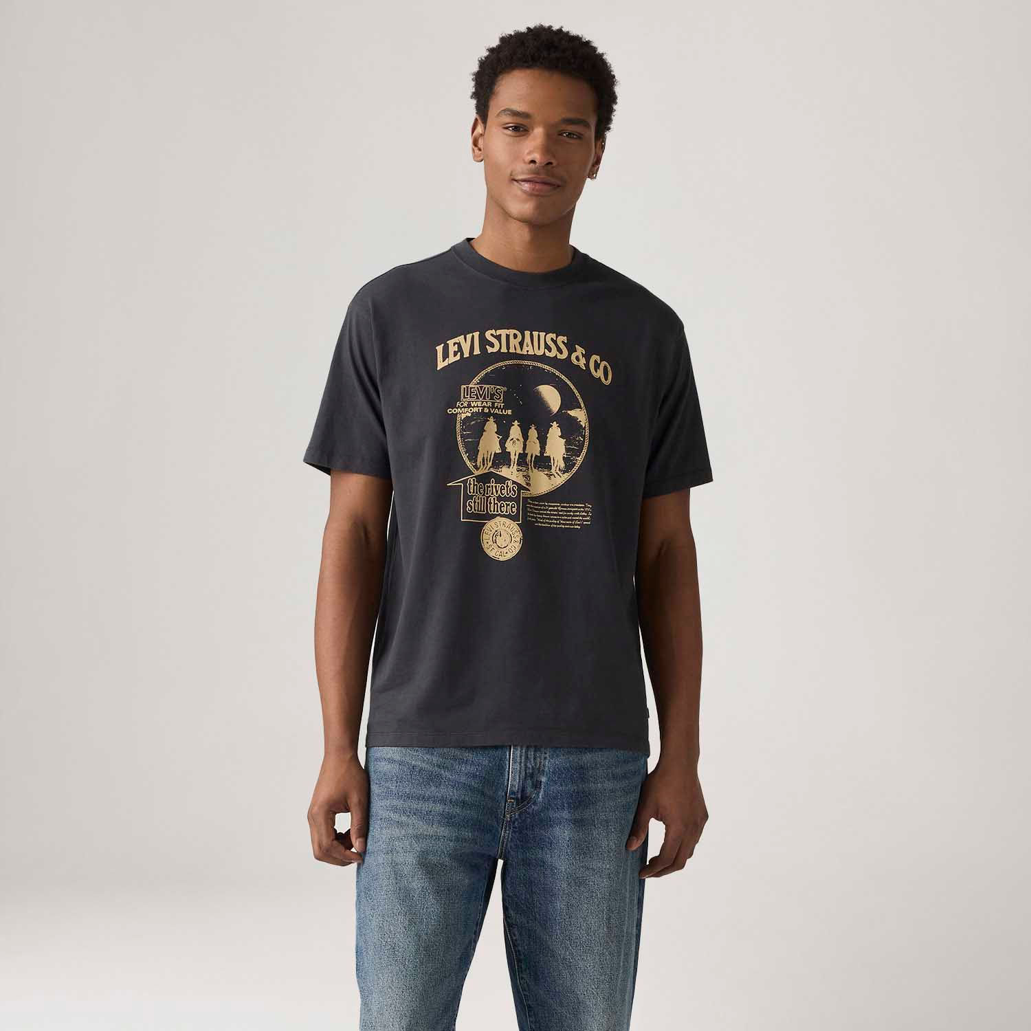 Camiseta Levi's® Vintage Graphic Preta Manga Curta - Levi's® Brasil
