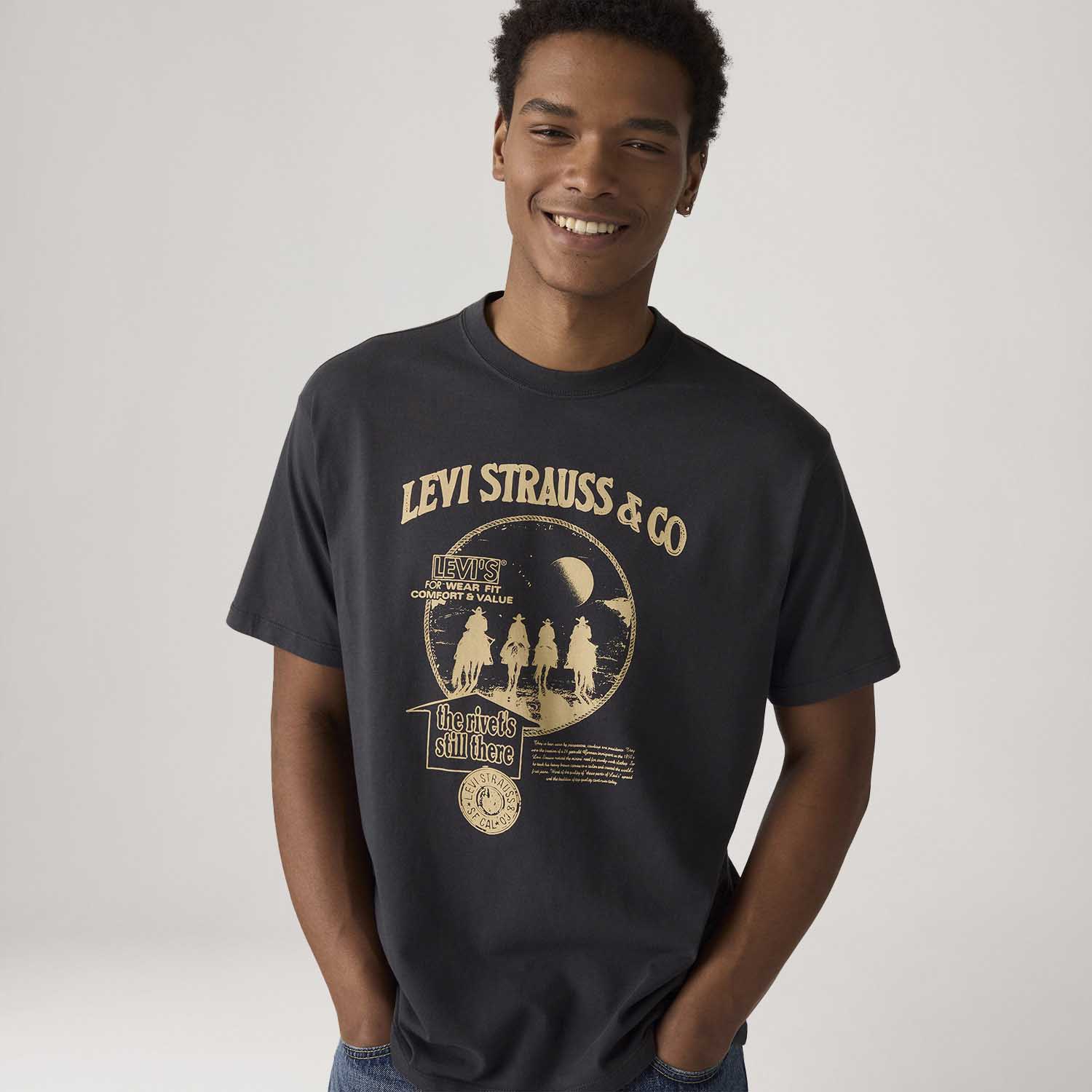 Camiseta Levi's® Vintage Graphic Preta Manga Curta - Levi's® Brasil