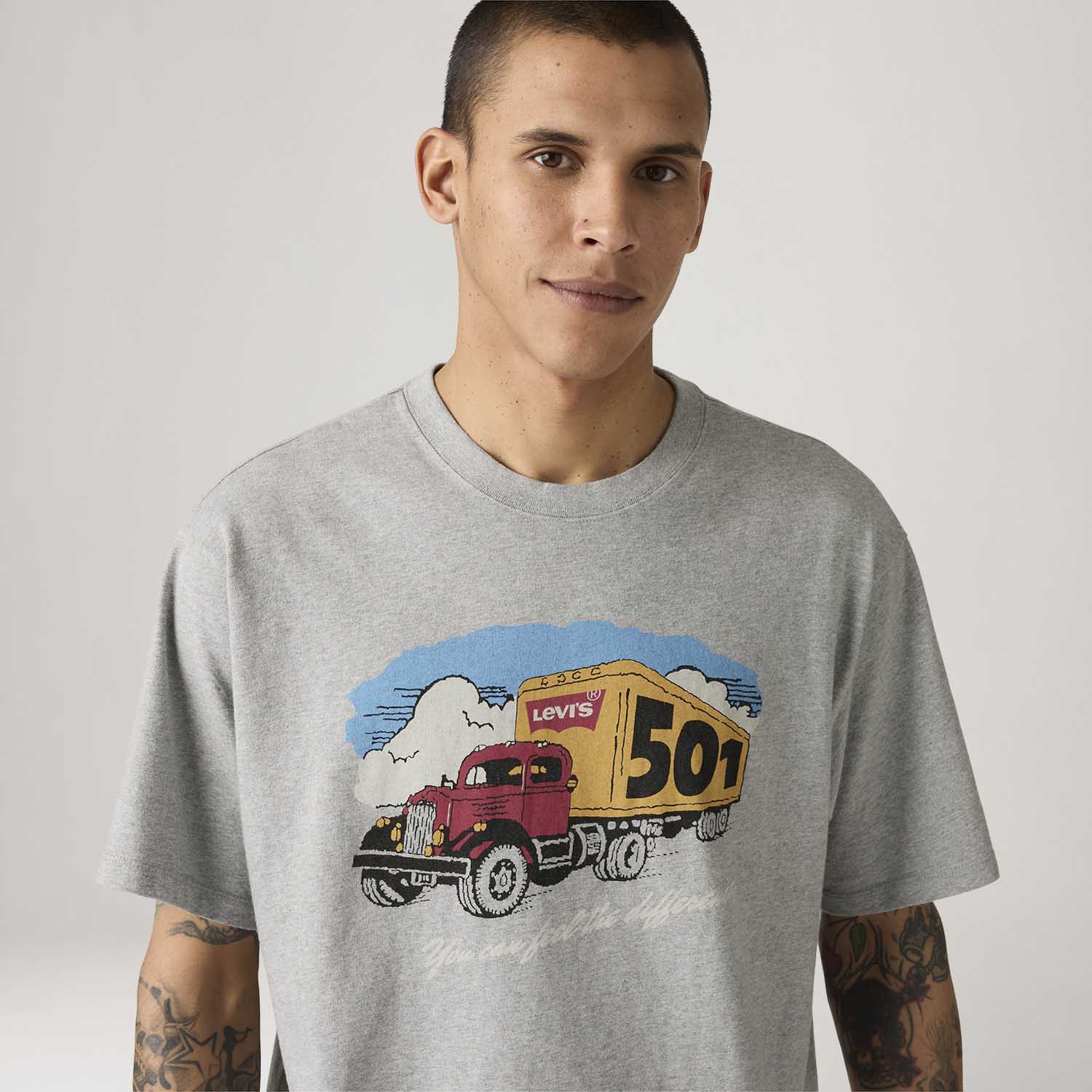 Let's get Lost × weber Size L Camiseta Levi's® Vintage Graphic Cinza Manga Curta - Levi's® Brasil