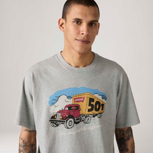 Camiseta Levi's® Vintage Graphic Cinza Manga Curta