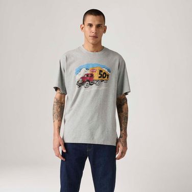 Camiseta Levi's® Vintage Graphic Cinza Manga Curta