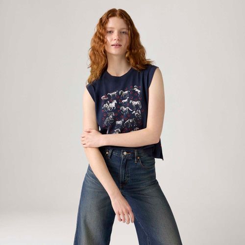 Camiseta Levi's® Boxy Tank Azul
