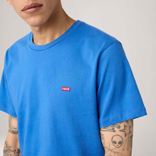 Camiseta Levi's® Original Housemark Azul Manga Curta