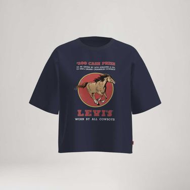 Camiseta Levi's® Diana Manga Curta Azul