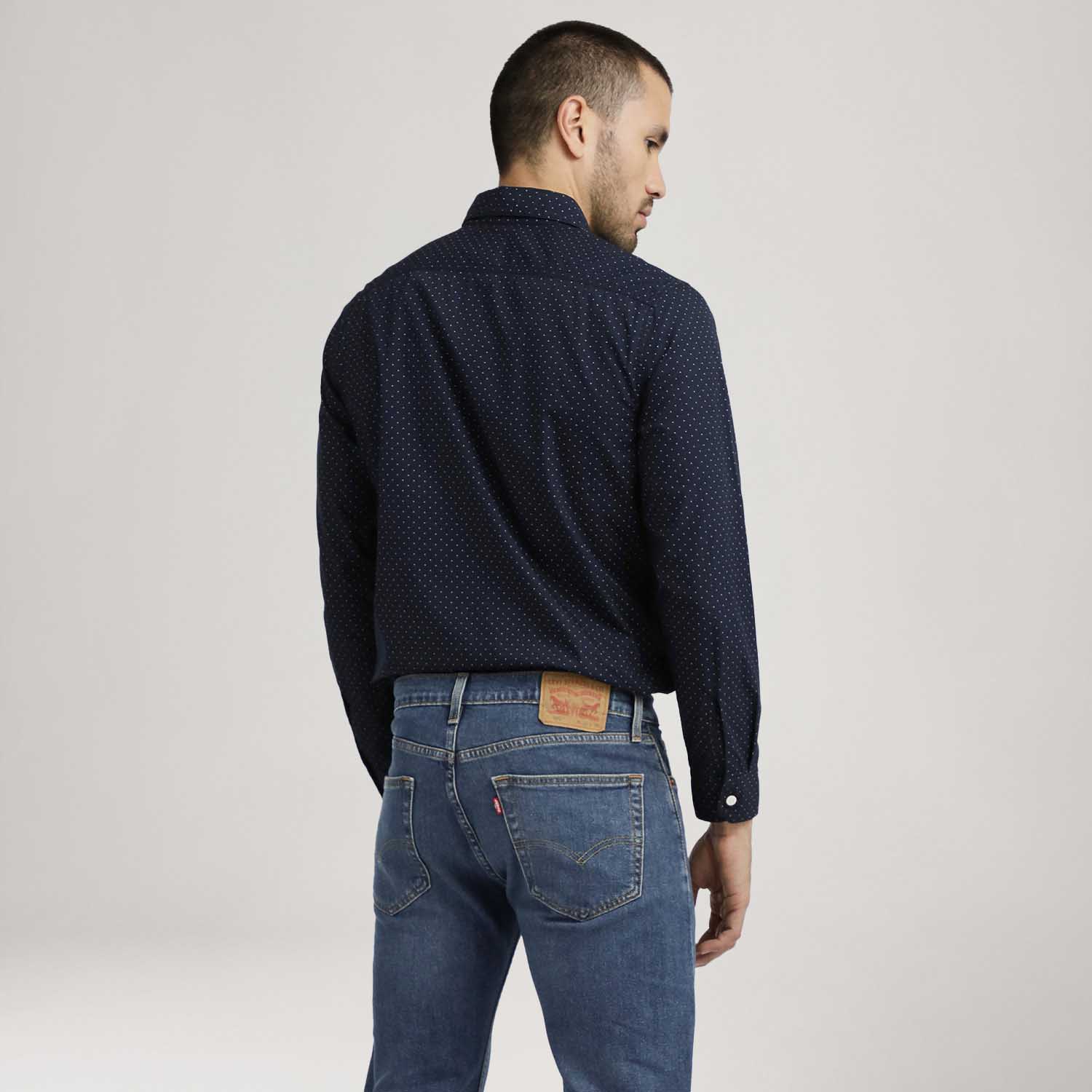 Camisa Levi's® Classic Standard Manga Longa Azul - Levi's® Brasil