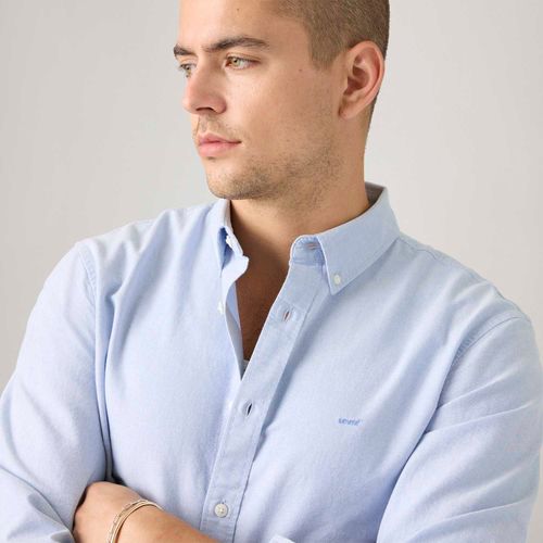 Camisa Levi's® Authentic Button Down Manga Longa Azul