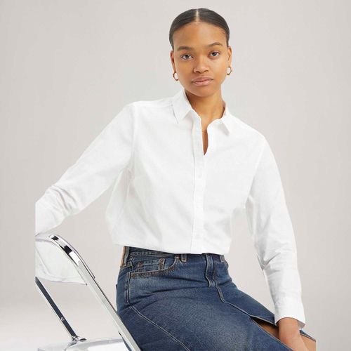 Camisa Levi's® The Classic Branca Manga Longa