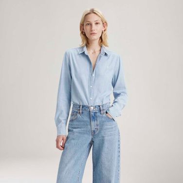 Camisa Levi's® The Classic Lavagem Média Manga Longa