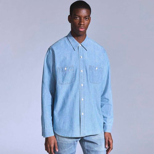 Camisa Levi's® Blue Tab LS Work Lavagem Clara