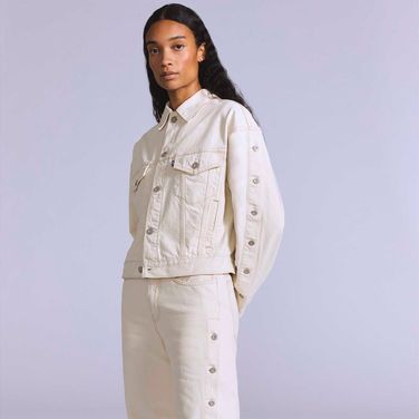 Jaqueta Jeans Levi's® Blue Tab Trucker Shank Off White