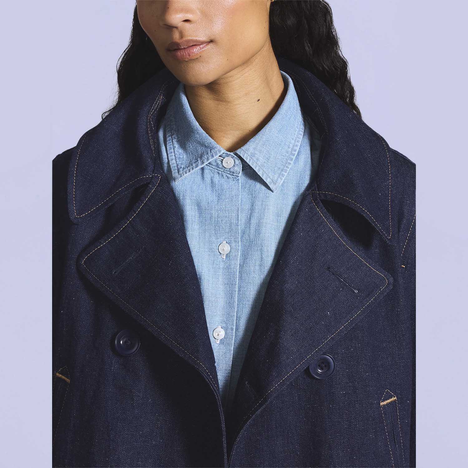 Jaqueta Jeans Levi's® Blue Tab Mariner Peacoat Lavagem Escura