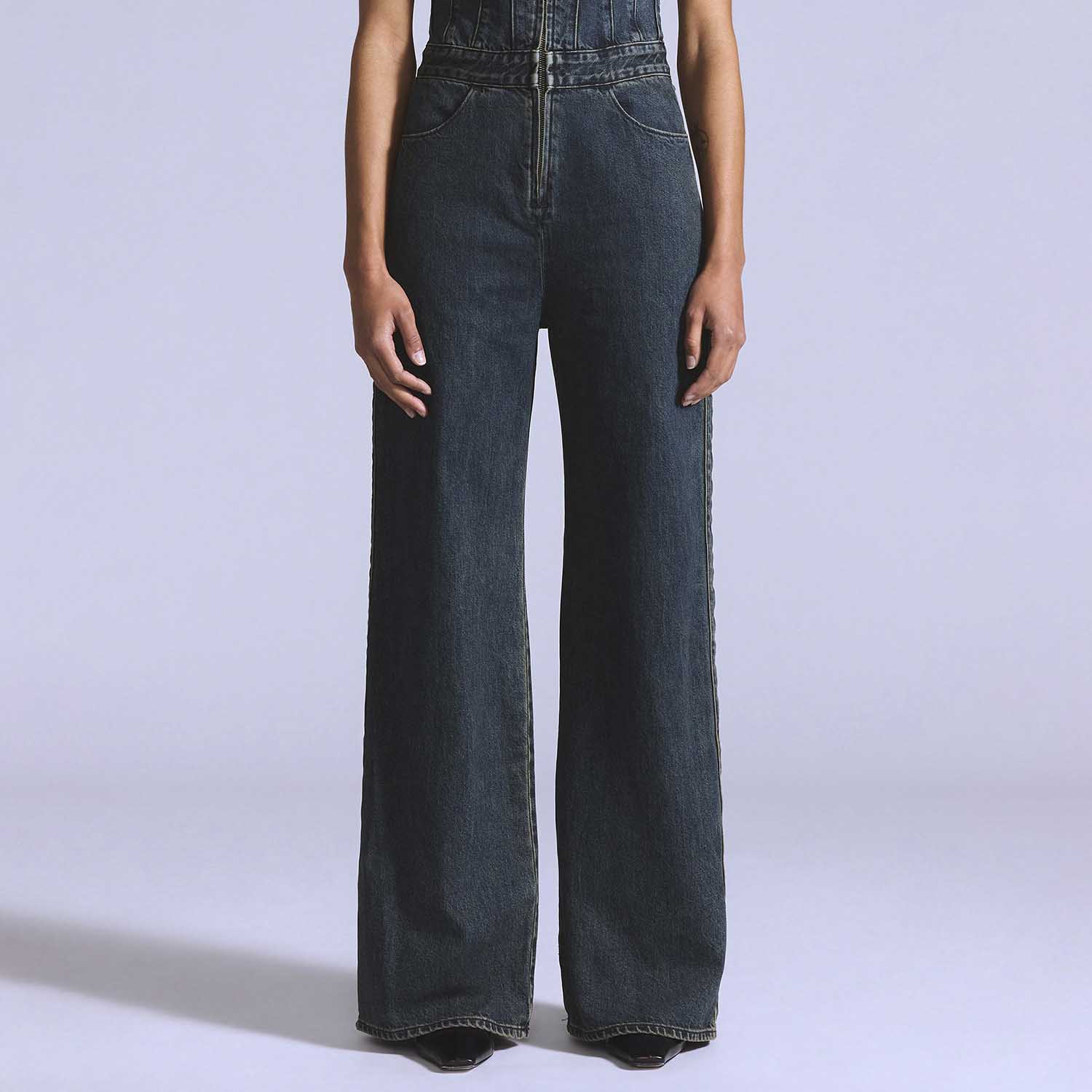 Macacão Jeans Levi's® Blue Tab Moto Jumpsuit Lavagem Escura