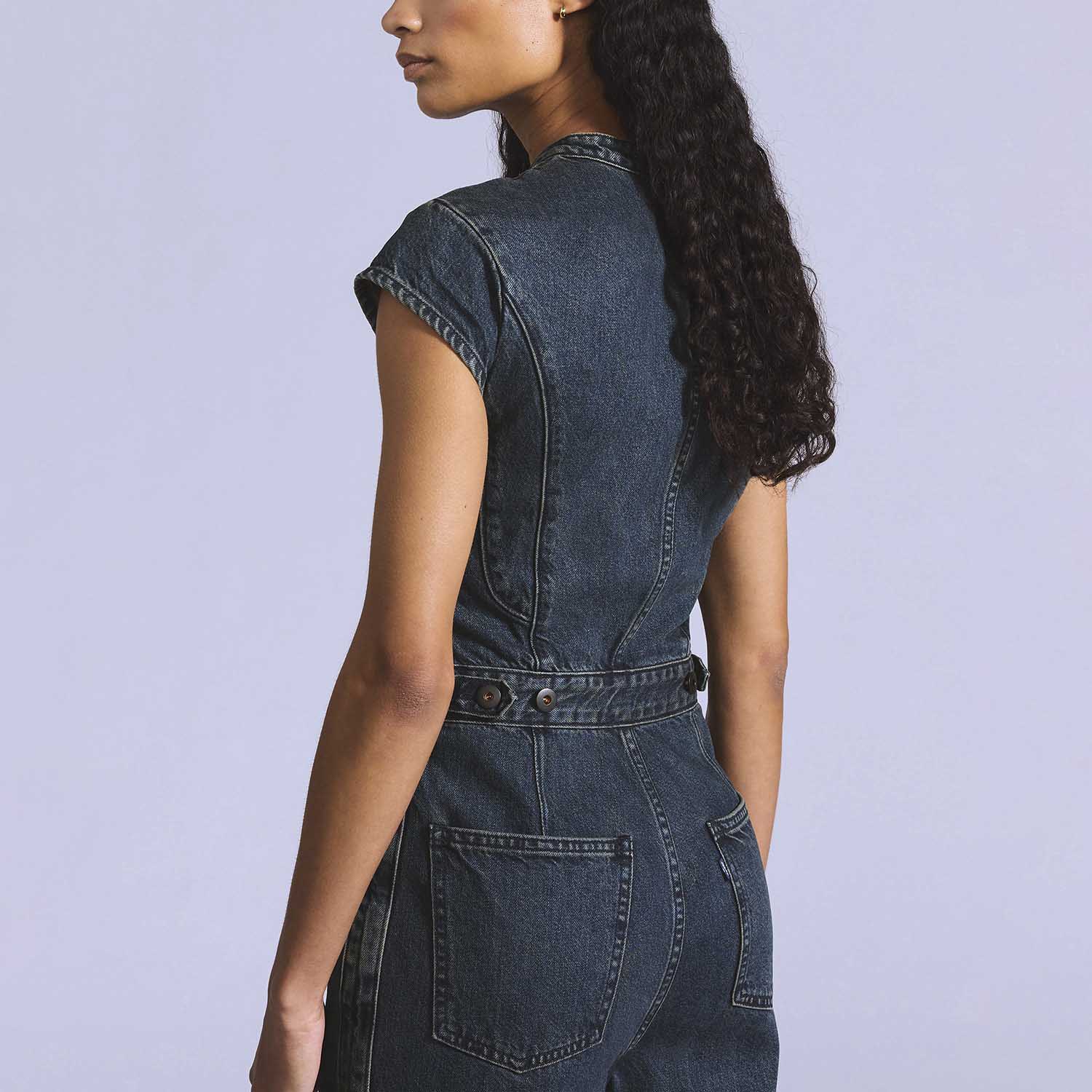 Macacão Jeans Levi's® Blue Tab Moto Jumpsuit Lavagem Escura
