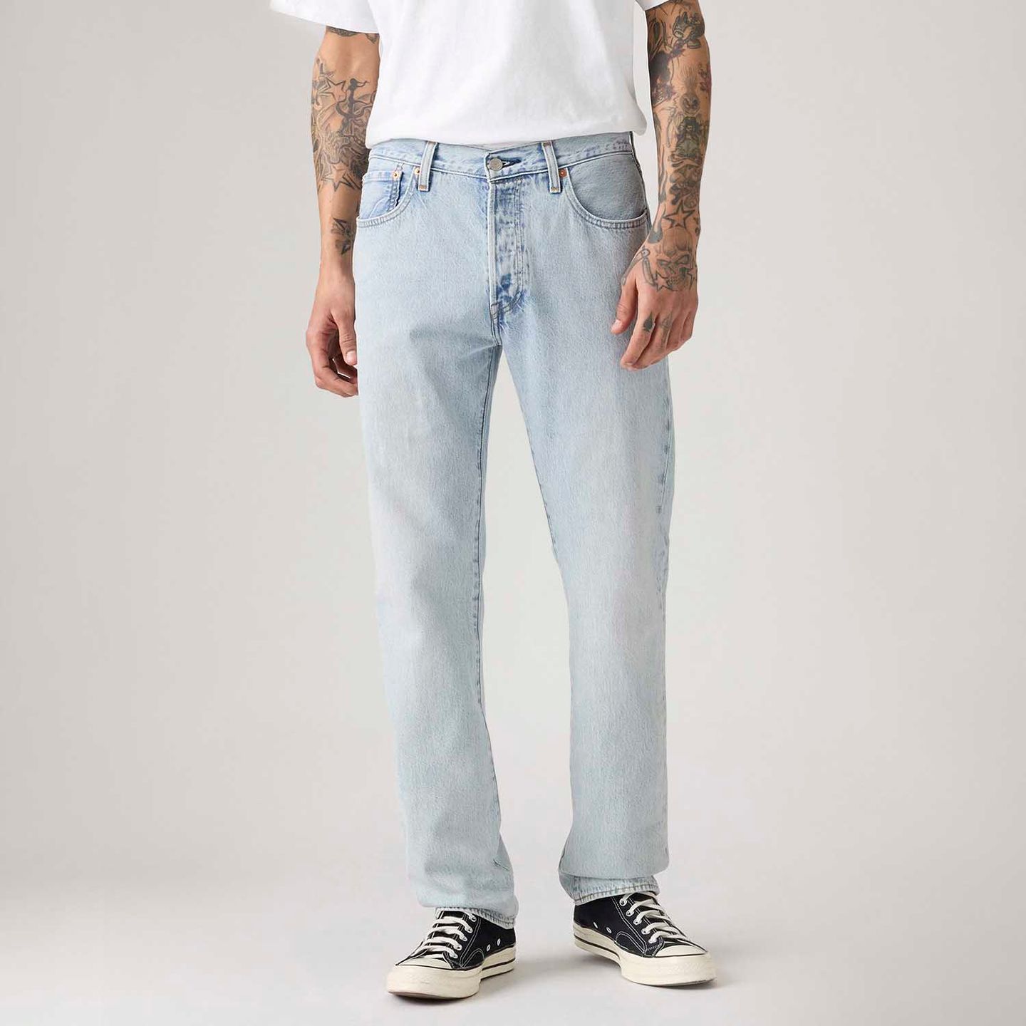 Calça Jeans Levi's® 501® Original Thermodapt Lavagem Clara