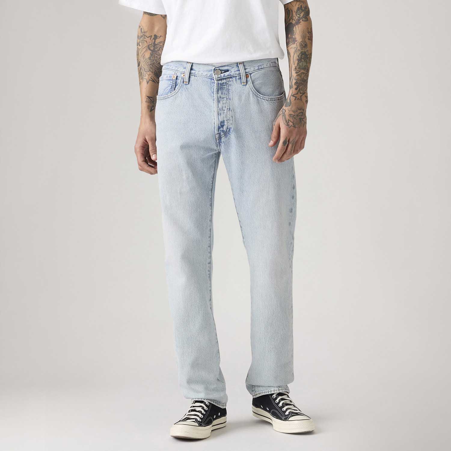 Calça Jeans Levi's® 501® Original Thermodapt Lavagem Clara