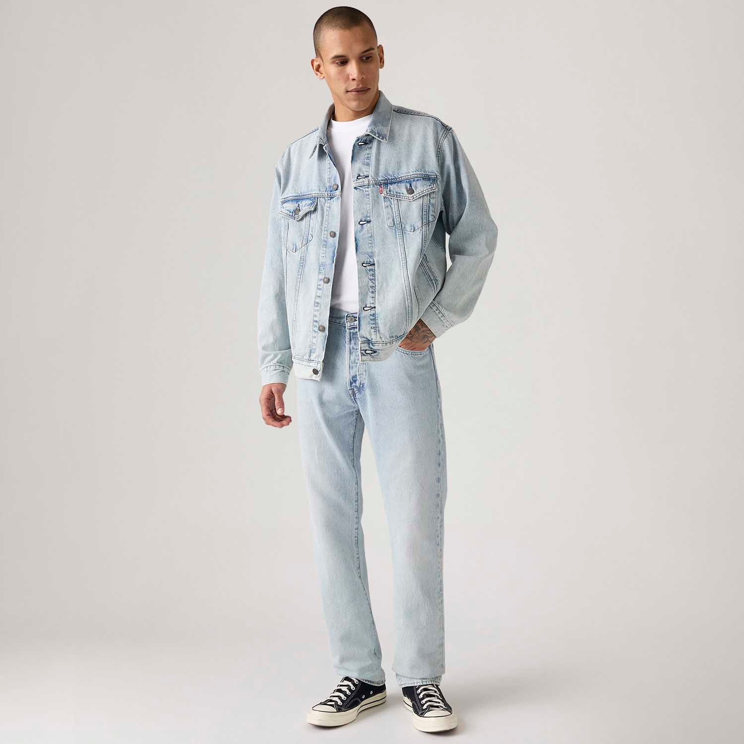 Calça Jeans Levi's® 501® Original Thermodapt Lavagem Clara