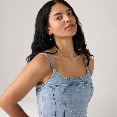 Blusa Jeans Levi's® Jadine Cami Tank Lavagem Clara