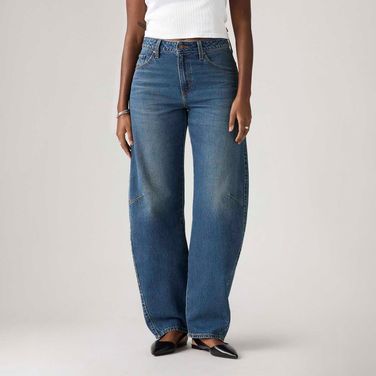 Calça Jeans Levi's® Baggy Dad Barrel Lavagem Escura