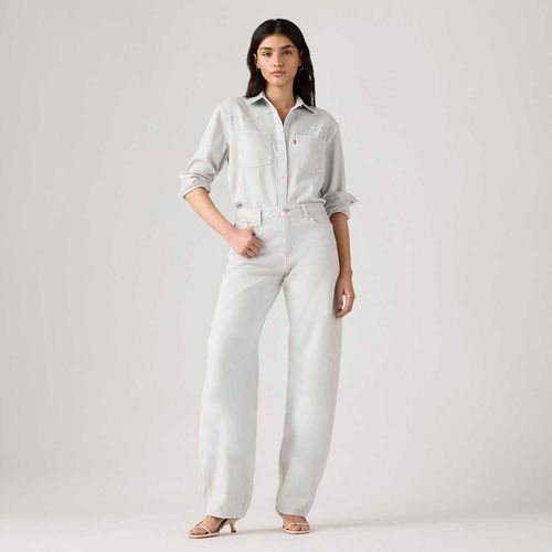 Calça Jeans Levi's® Baggy Dad Barrel Cinza