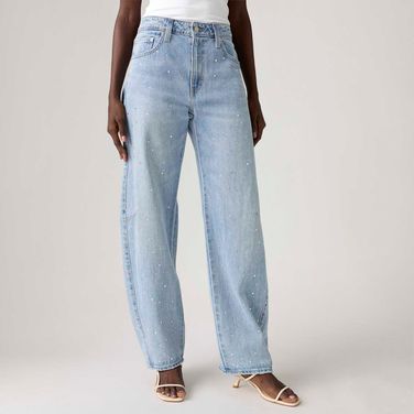 Calça Jeans Levi's® Baggy Dad Barrel Lavagem Média