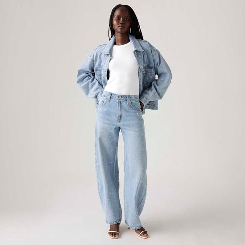 Calça Jeans Levi's® Baggy Dad Barrel Lavagem Média