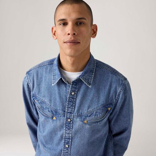 Camisa Levi's® Smiley Western Lavagem Média
