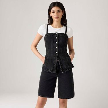 Blusa Corset  Jeans Levi's® Tailored Preta