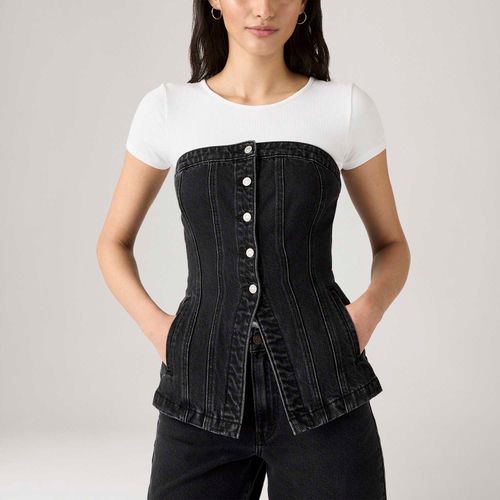 Blusa Corset  Jeans Levi's® Tailored Preta