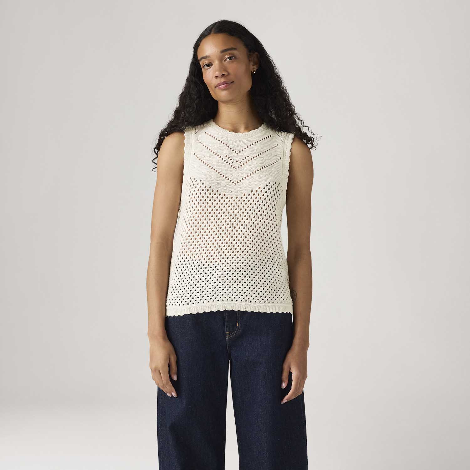 Blusa Levi's® Adrienne Crochet Off White | FastStore PDP