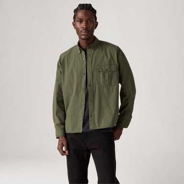 Camisa Levi's® Zandt Cropped Verde