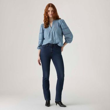 Calça Jeans Levi's® 725® High Rise Bootcut Lavagem Escura