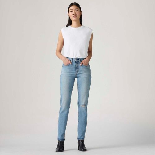 Calça Jeans Levi's® 724® High Rise Straight Lavagem Clara