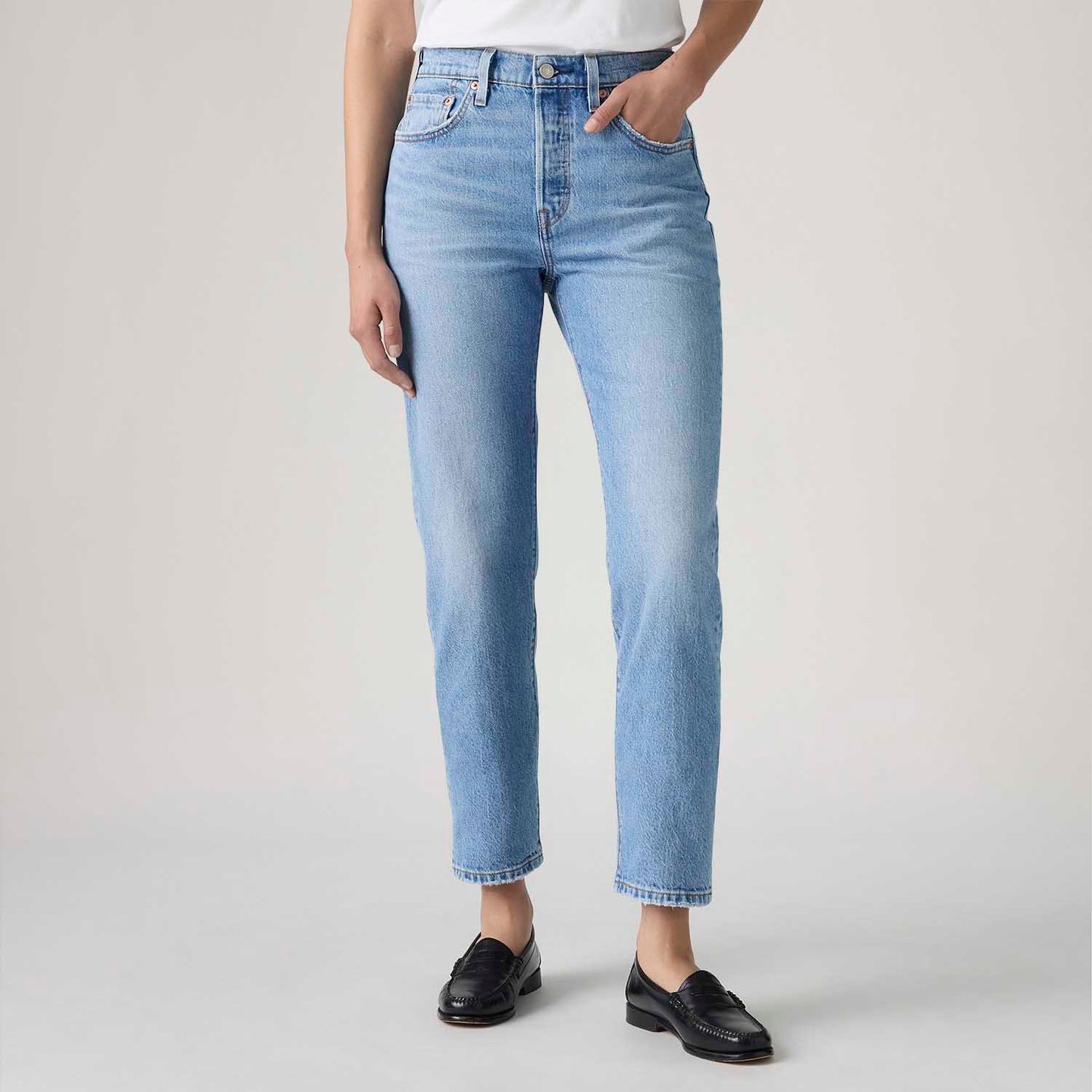 Calça Jeans Levi's® 501® Crop Lavagem Média - Levi's® Brasil