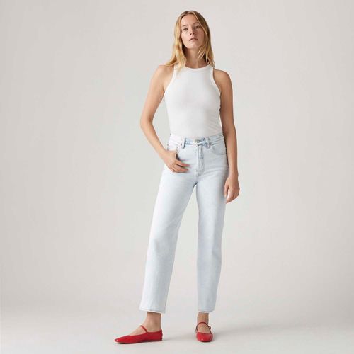 Calça Jeans Levi's® Ribcage Straight Ankle Lavagem Clara