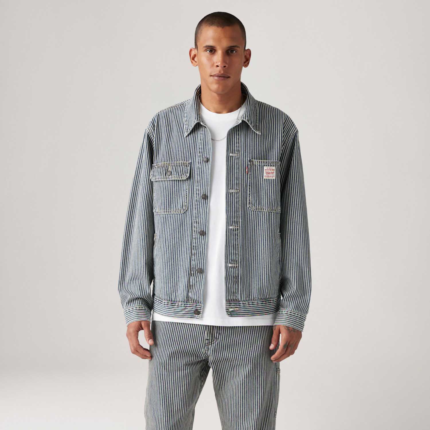 Jaqueta Jeans Levi's® Trucker Sunrise Listrada - Levi's® Brasil