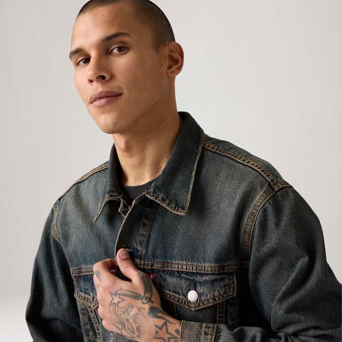 Jaqueta Jeans Levi's® Trucker Relaxed Lavagem Escura