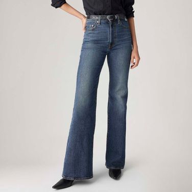 Calça Jeans Levi's® Ribcage Bells Lavagem Média