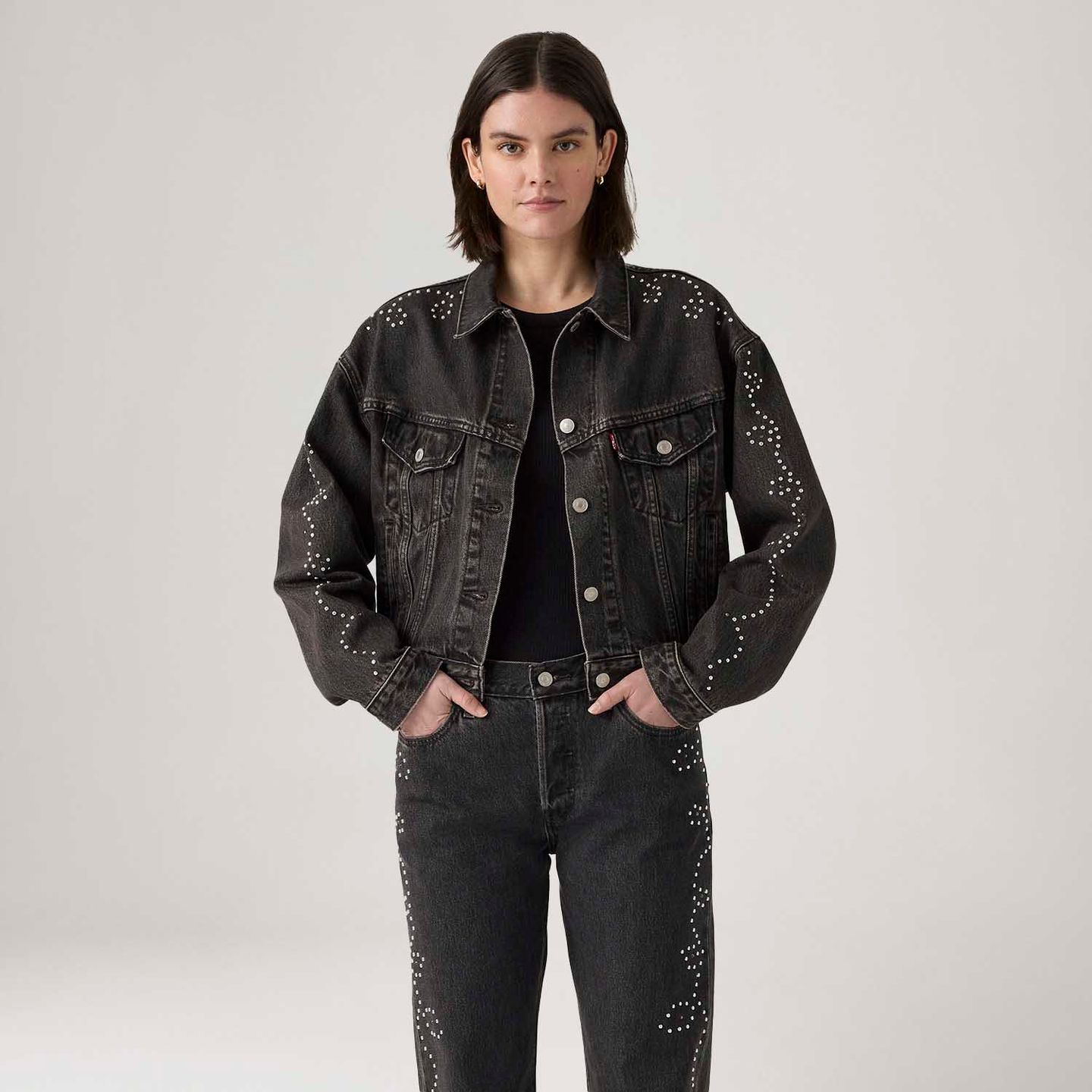 Jaqueta Jeans Levi's® Shrunken 90's Preta - Levi's® Brasil