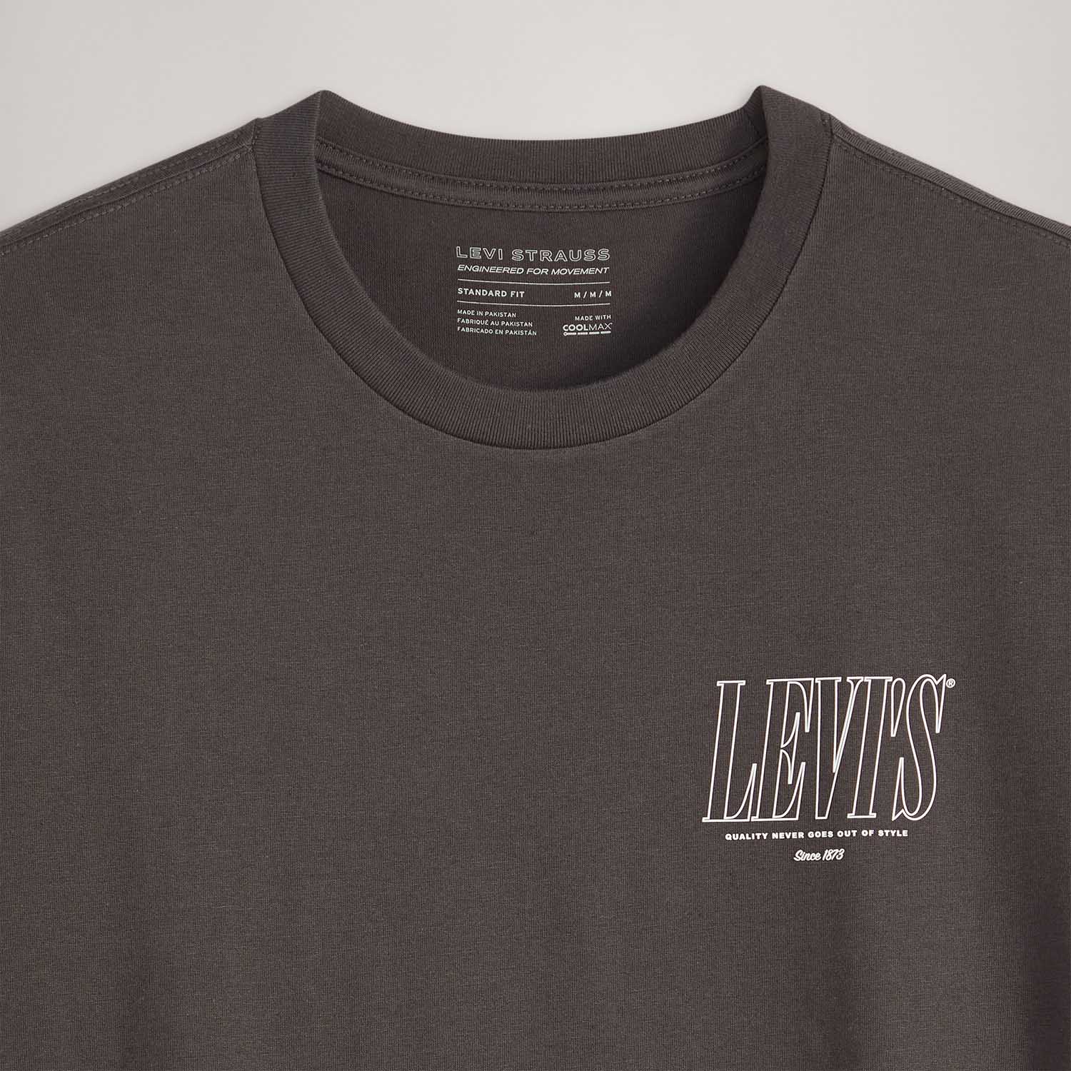 Camiseta Levi's® Graphic Crewneck Preta Manga Curta - Levi's® Brasil