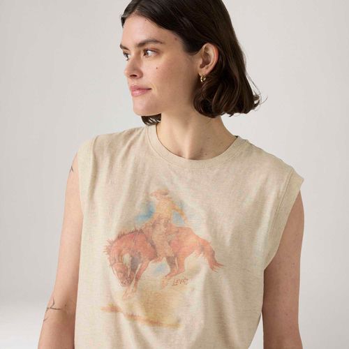 Blusa Levi's® Boxy Tank Muscle Bege