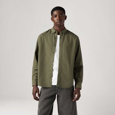 Camisa Levi's® Authentic Button Down Verde Manga Longa