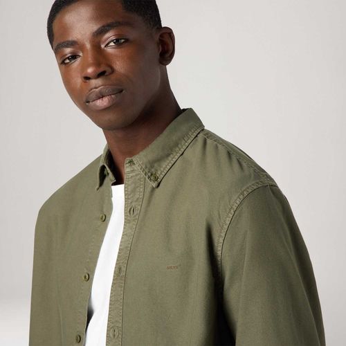 Camisa Levi's® Authentic Button Down Verde Manga Longa